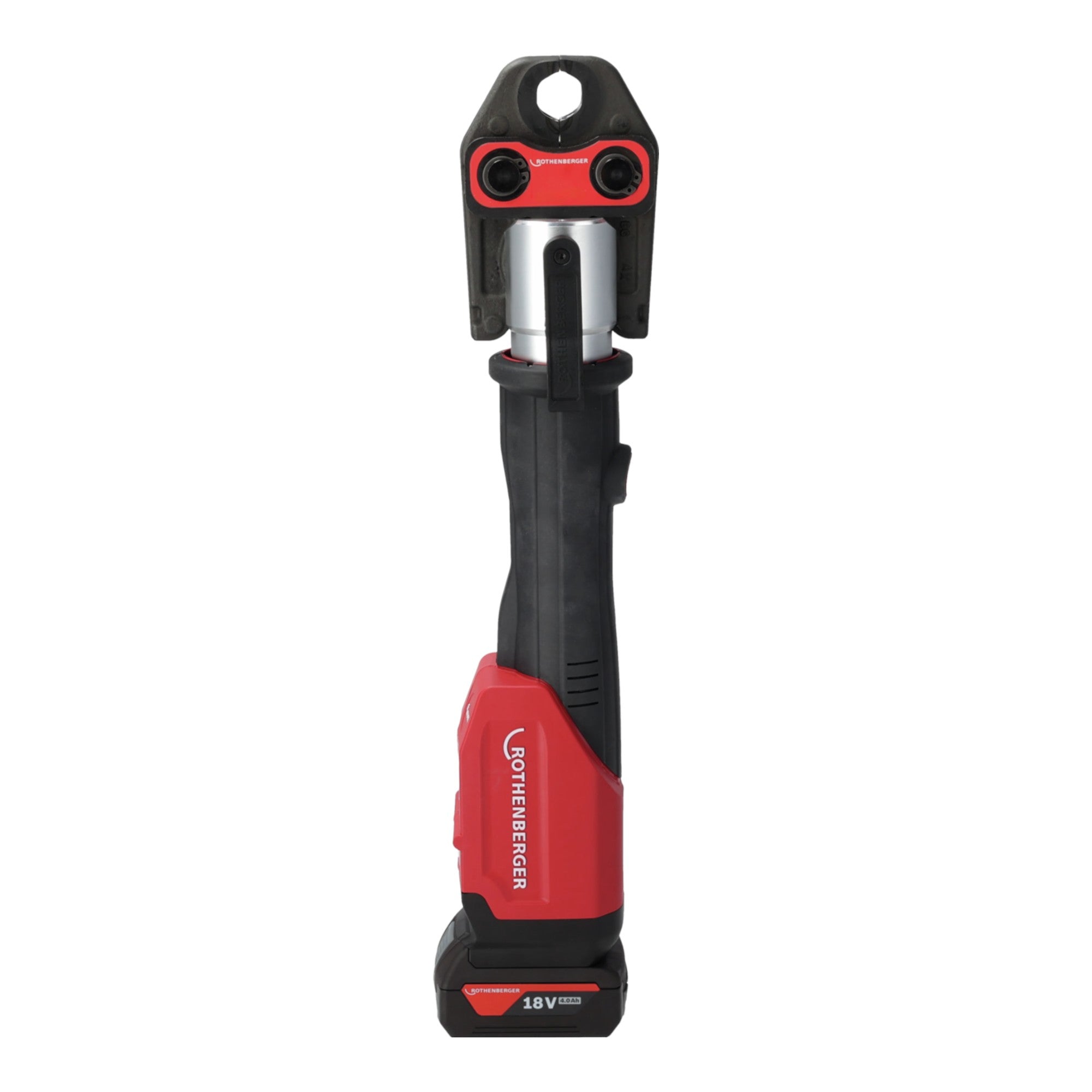 Rothenberger ROMAX 4000 prensadora sin cable Juego básico AmpShare 34 kN + 1x batería 4,0 Ah + cargador + maletín