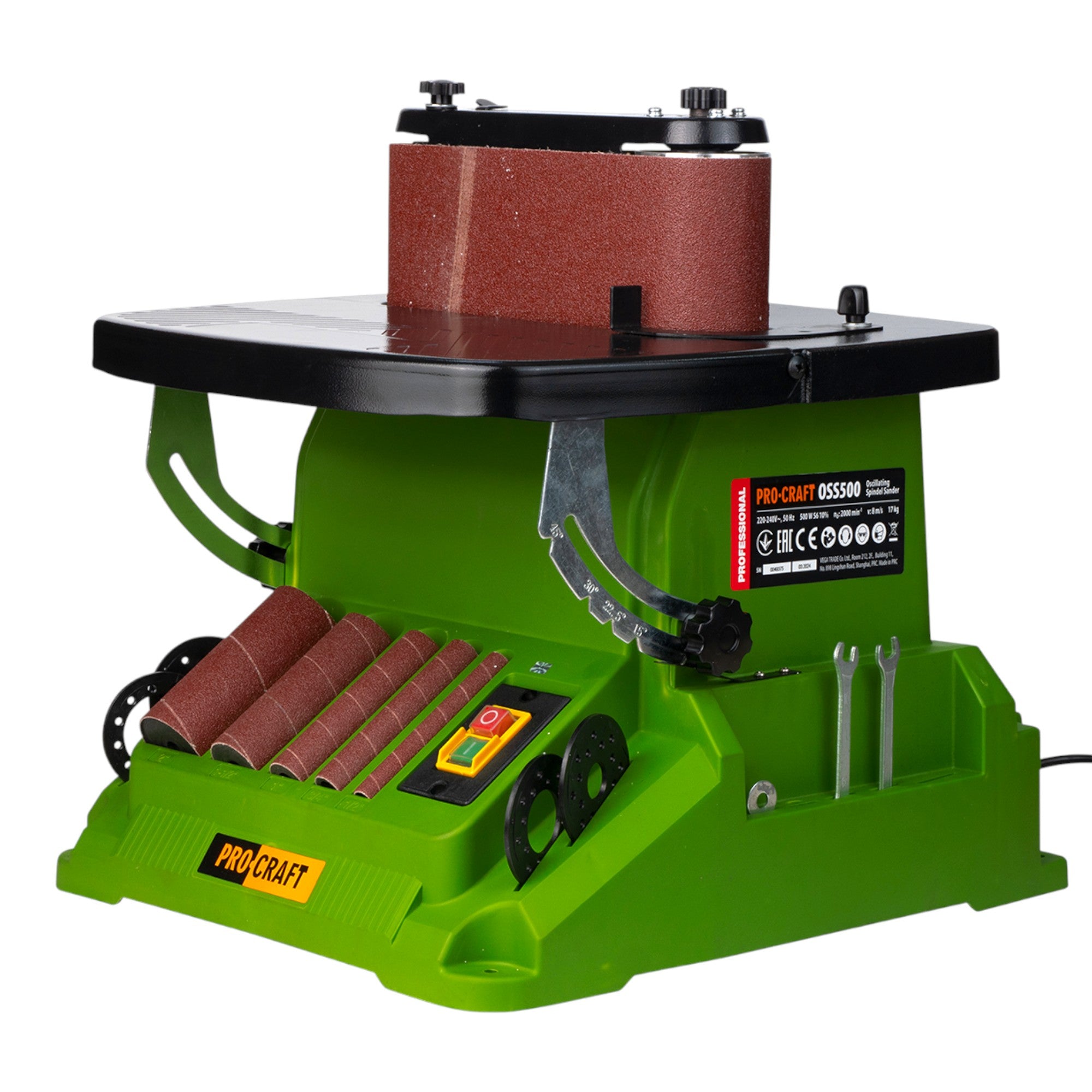 Procraft OSS500 Spindel und Bandschleifmaschine 500 Watt 16 mm Hub Zuboeher 0 - toolbrothers